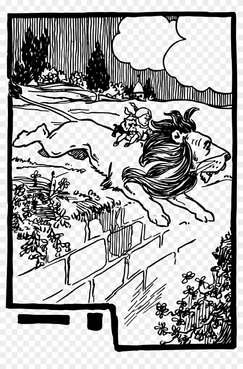 This Free Icons Png Design Of Girl Rides Lion - Illustration Clipart