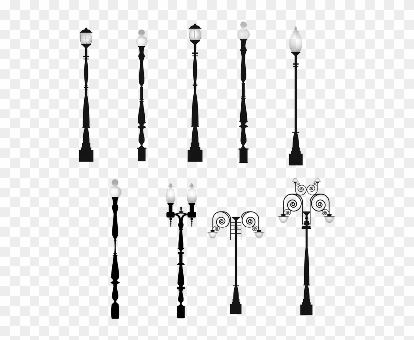 Lamps Lantern Light Posts Outdoor Landscaping - Street Light Clipart