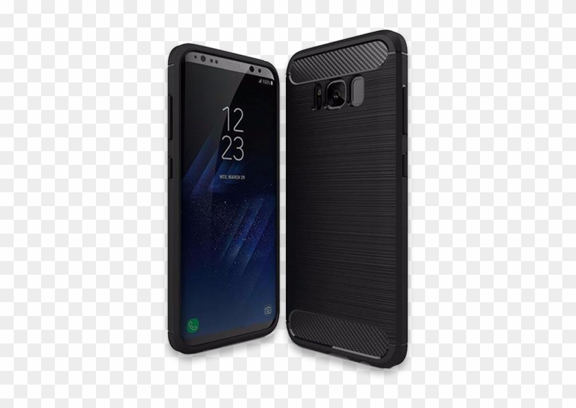 410-soft Tpu Brushed Carbon Fiber Texture Phone Case - Samsung Galaxy S8 Hoesje Mediamarkt Clipart