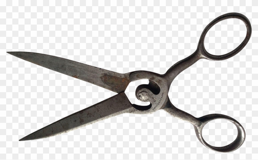 A Very Unusual Set Of Antique Scissors Or Shears, The - Scissors Clipart