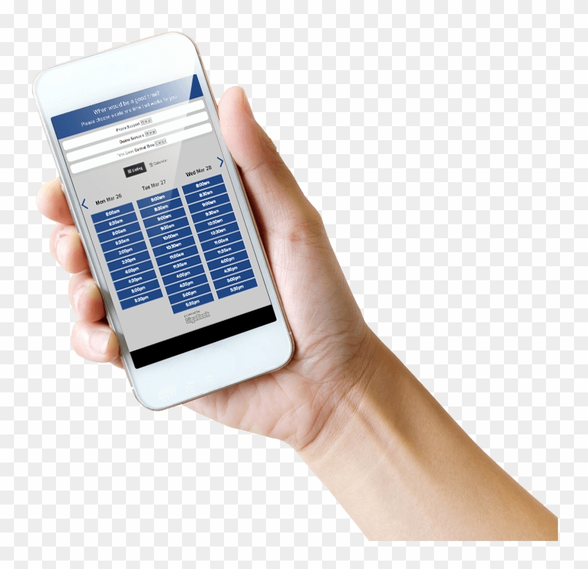 Hand Mobile Custom Booking - Gadget Clipart