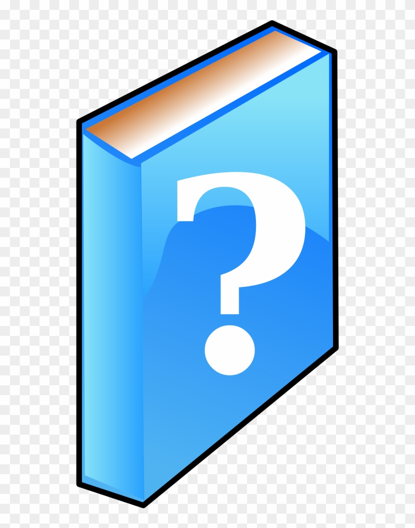 File - Book Notice - Svg - Libro Interrogante Clipart #3571545