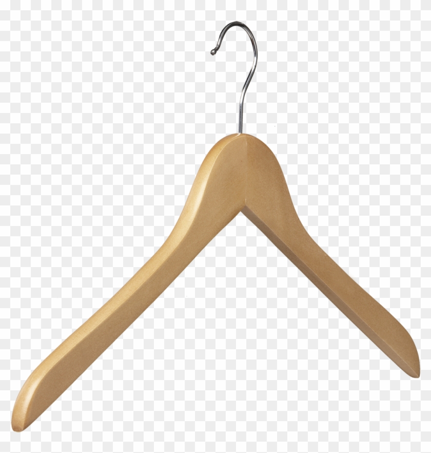 Lotus Wood Hangers - Clothes Hanger Clipart #3571575