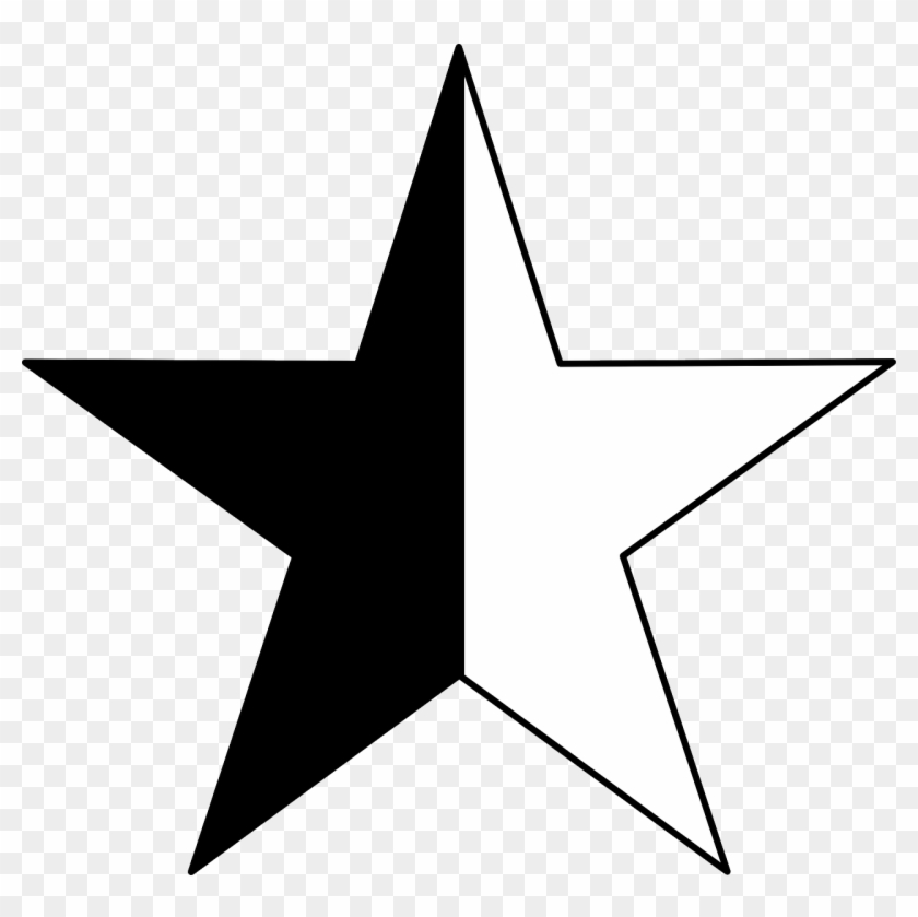 Anarcho Pacifism Anarcho Capitalism Peace Symbols Anarchism - Half A Black Star Clipart