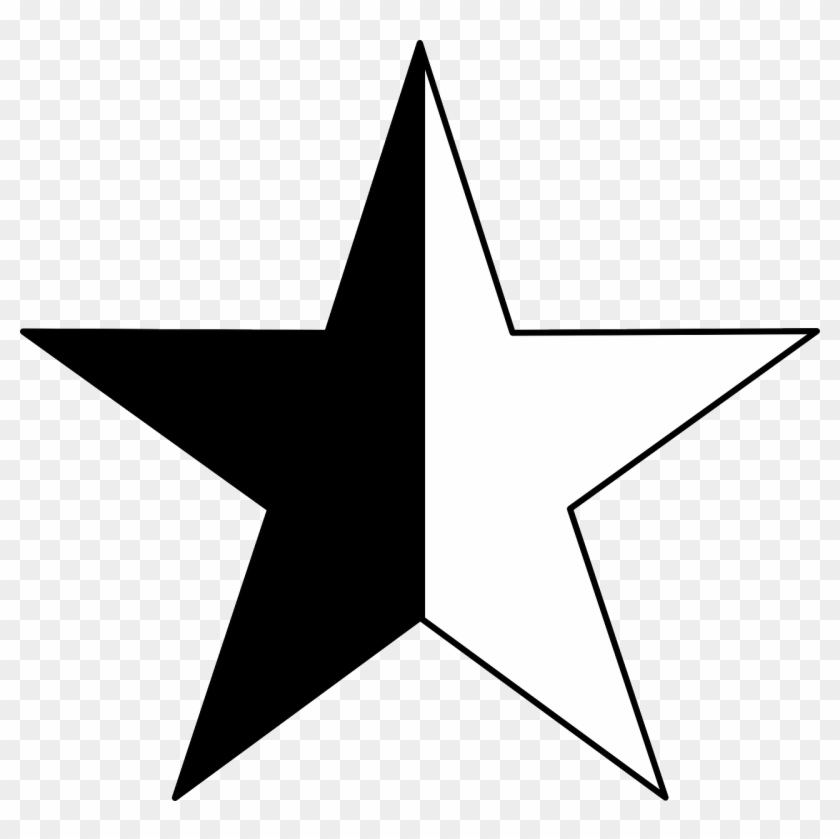 Anarcho Pacifism Anarcho Capitalism Peace Symbols Anarchism - Half A Black Star Clipart #3571823