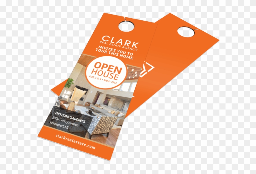 Real Estate Door Hangers - Flyer Clipart #3571927