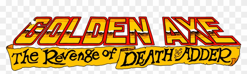 Golden Axe - Golden Axe The Revenge Of Death Adder Logo Clipart