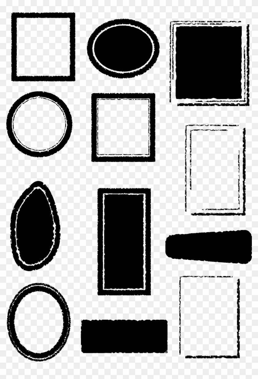 Chinese Style Black Border Seal Png And Vector Image - Circle Clipart #3572530