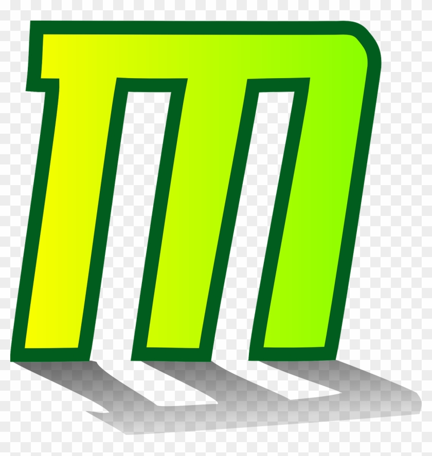 Letter M Shadow Alphabet Logo Png Image - Animasi Huruf M Clipart #3572672