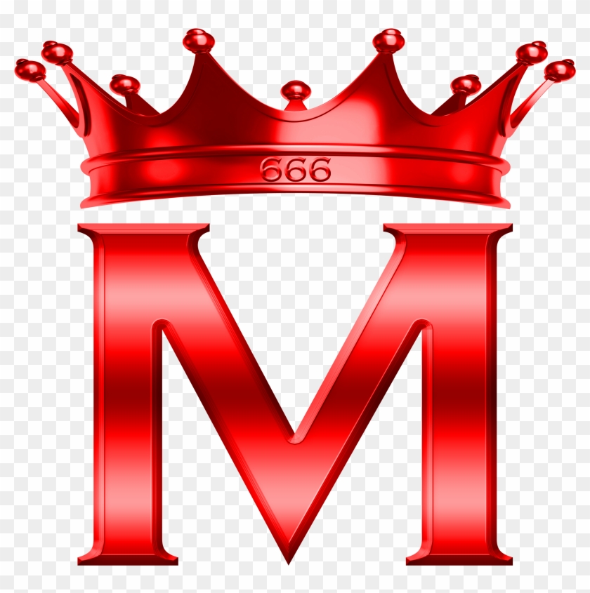 Red M Png - Letter M With A Crown Clipart
