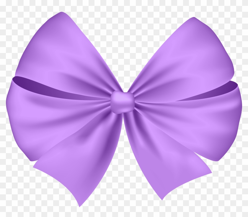 Violet Bow Transparent Png Clip Art Image #3572809