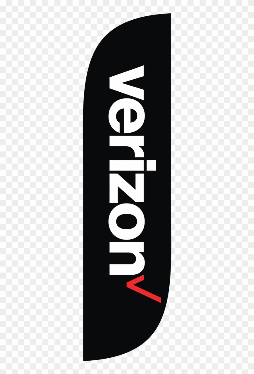 5ft Verizon Wireless Black Feather Flag - Oval Clipart