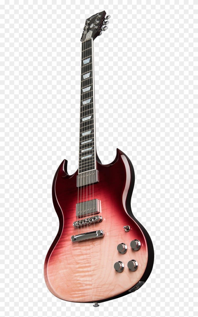 Gibson Sg Standard Hp 2018 Hot Pink Fade - Electric Guitar Clipart