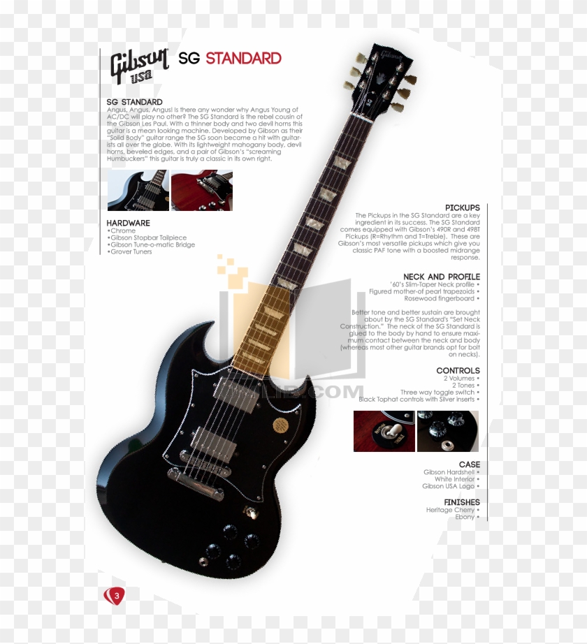 Gibson Guitar 50th Anniversary 1960 Les Paul Standard - Gibson Lpj Cherry Red Clipart #3573352
