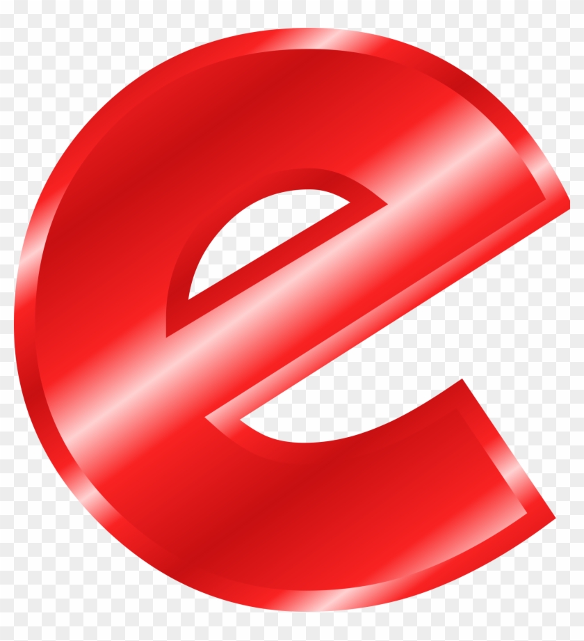 Clip Art Download Clipart Effect Letters Red Big Image - Red Letter E Clipart - Png Download