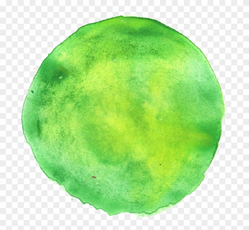 Free Download - Green Watercolor Circle Transparent Clipart