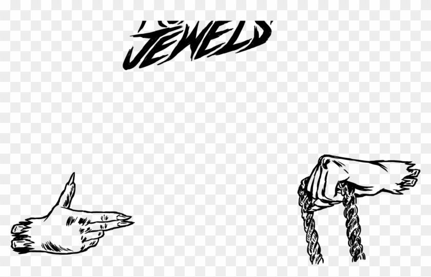 Chris Carfolite - Run The Jewels Logo Black And White Clipart
