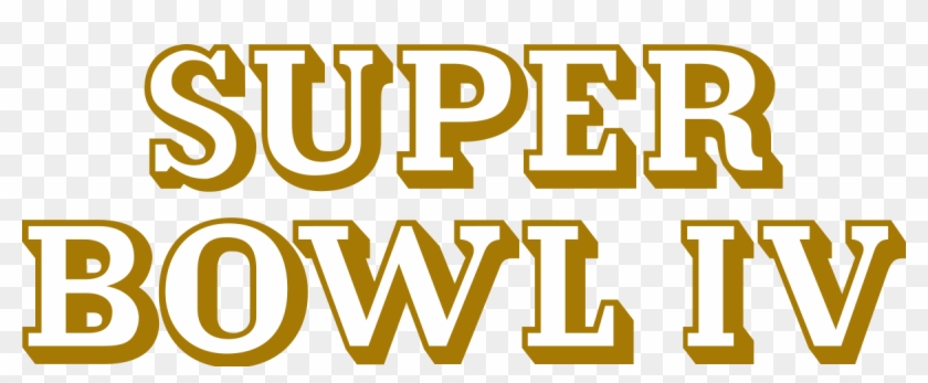 Super Bowl 4 Logo Clipart #3574602