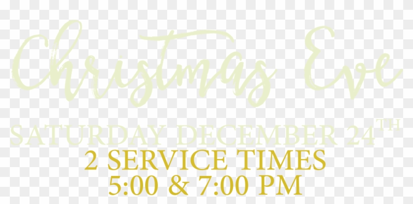 Christmas Eve 2016 Date Times - Calligraphy Clipart