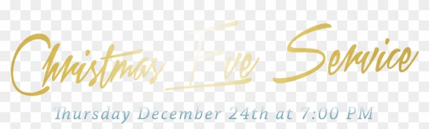 Christmas Eve Banner Text - Calligraphy Clipart #3574968