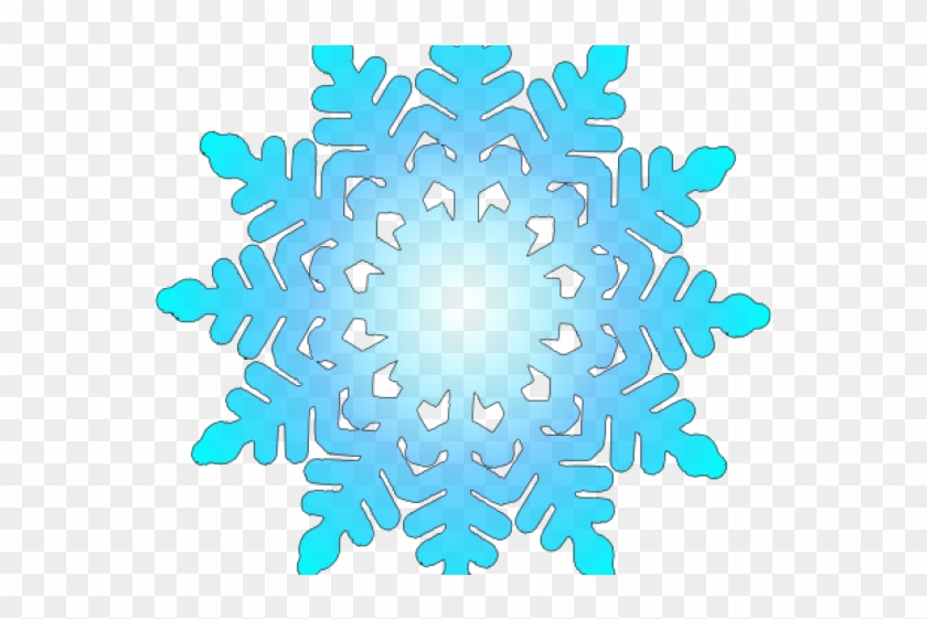 Simple Clipart Snowflake - Snowflakes Circle Png Transparent Png #3575447