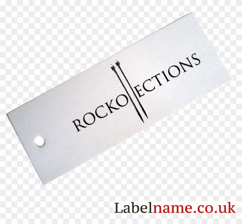 Swing Tag Printed With Logo And Blank Back For Pricing - Invitation Card Design Clipart