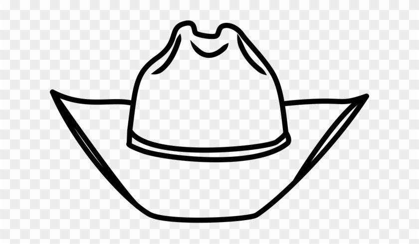 Cowboy Hat Drawing Front Clipart