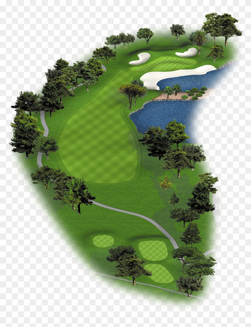 Hole 13par 4handicap - Golf Course Clipart