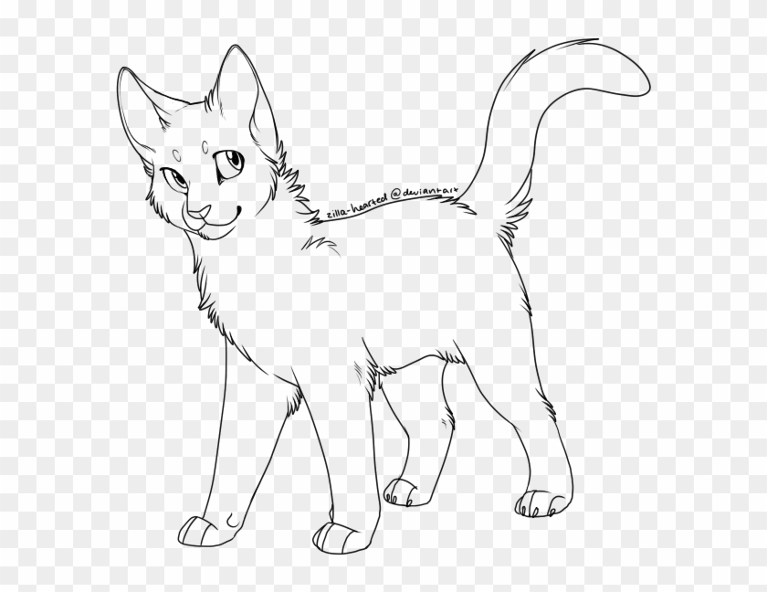 Cat, Line Art, Kitten Png Image With Transparent Background - Cat Free Line Art Clipart