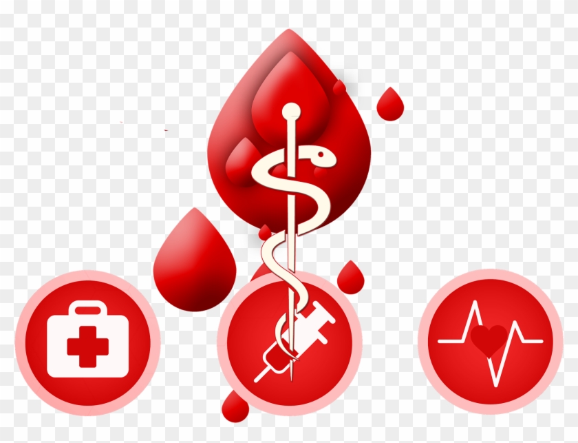 Blood Donation Png Clipart - Health Symbols Transparent Png #3577192