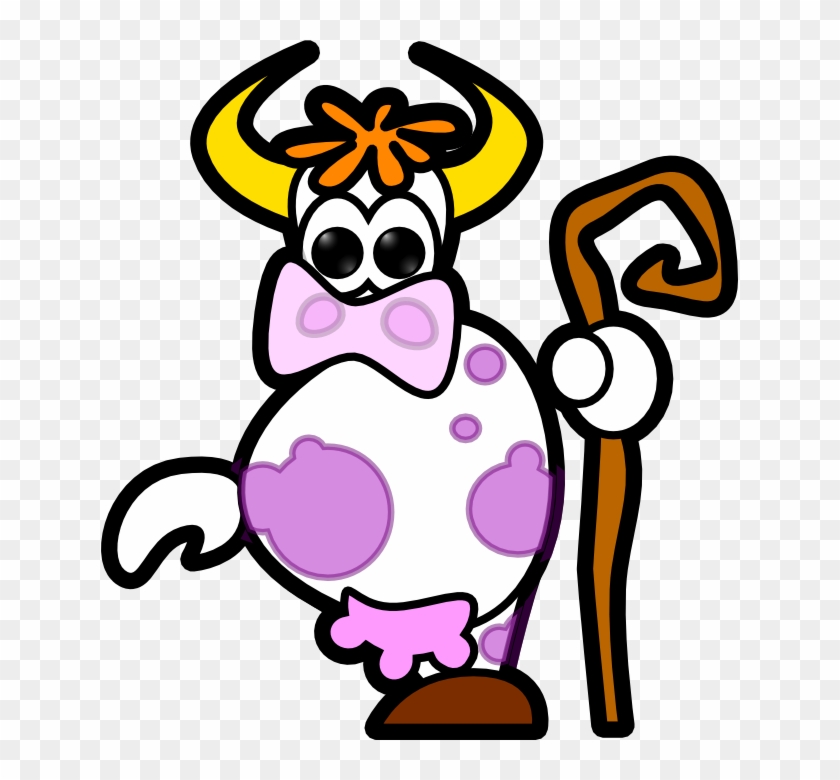 Cow Hearder - Animated Cow Clipart - Png Download