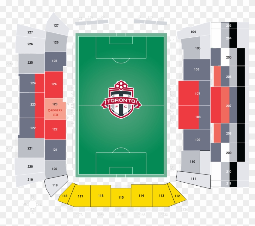 Bmo Field Seating Chart - Toronto Fc Seating Chart Clipart #3578675