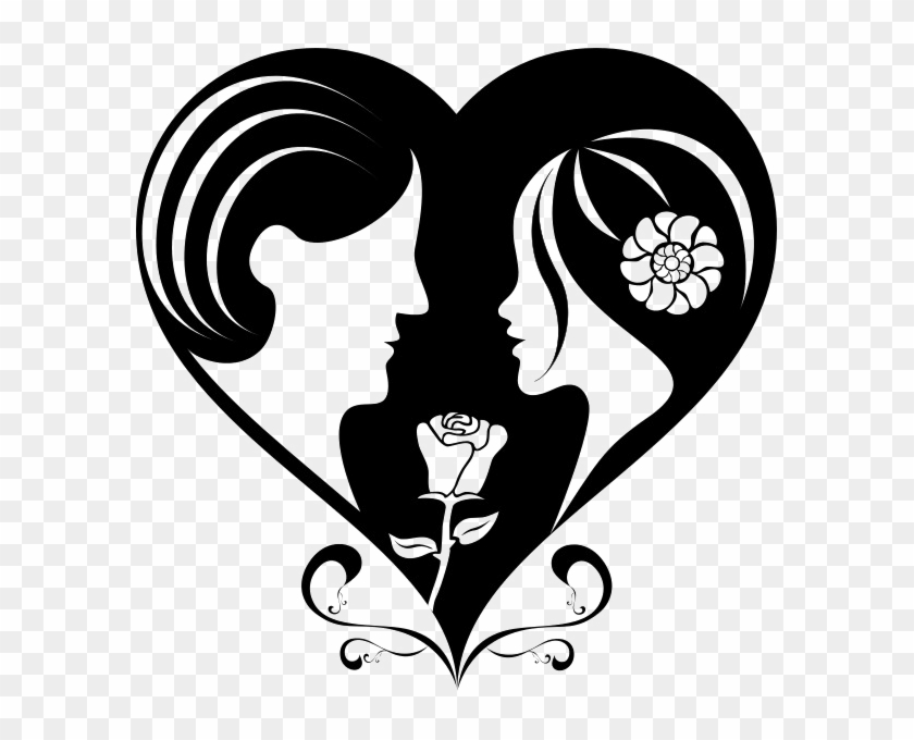 Romance Png Image With Transparent Background - Imagenes Corazones En Blanco Y Negro Clipart