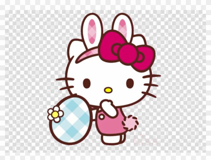 Hello Kitty Watching You Clipart Hello Kitty Sanrio - Hello Kitty Easter - Png Download #3579246