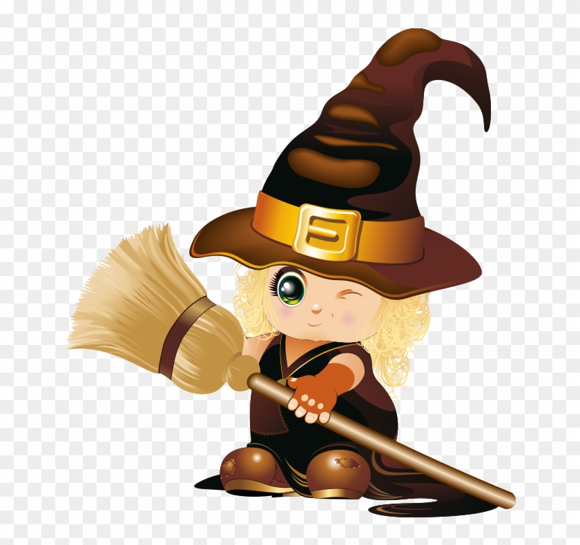 ‿✿⁀halloween‿✿⁀ - Baby Witch Clipart #3580229