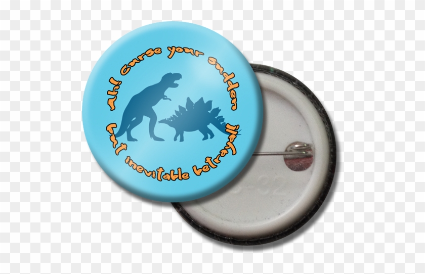 Dinosaurs Button Pin - Circle Clipart #3580629