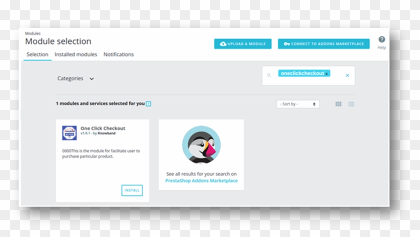 Click On “install” Button To Install The Addon - Prestashop Clipart #3580650