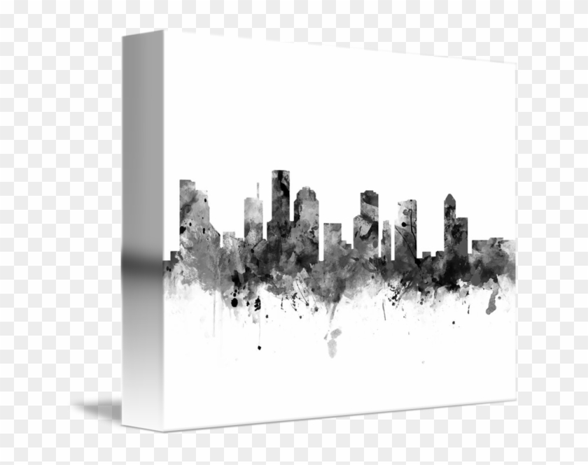 Houston Vector Skyline - Houston City Drawing Clipart