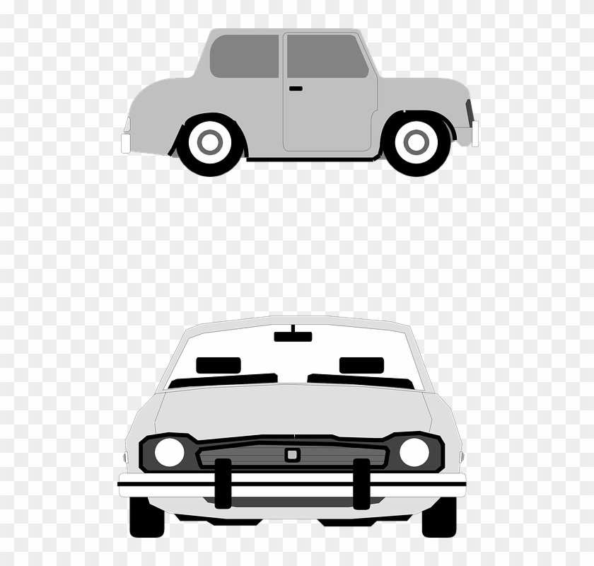 Front Elevation Of Car Clipart #3580805