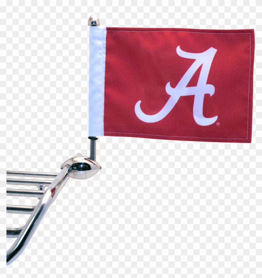 Shown On 1/2" Football Flag Mount - Alabama Crimson Tide Logo Clipart #3580806