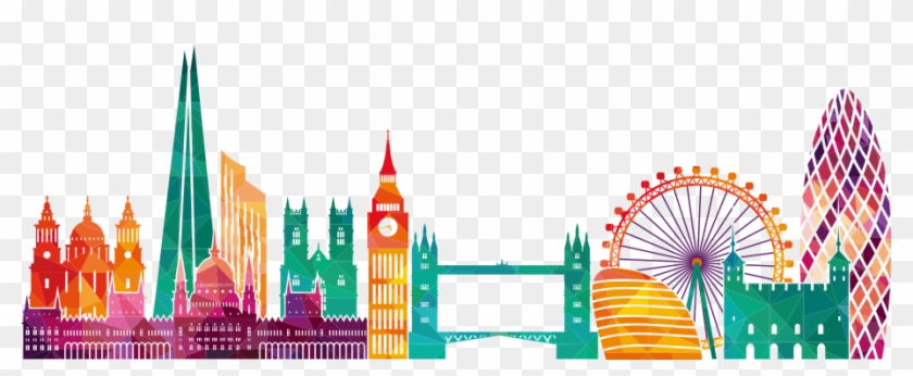 Trinity Methodist Church, Whippendell Road, Watford, - London Skyline Silhouette Vector Clipart