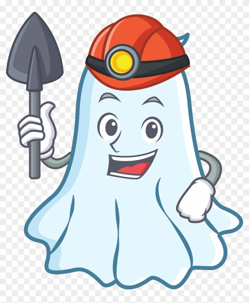 Well, Since It's Halloween, I'll Go With Ghost Miner, - Miner Easter Clipart