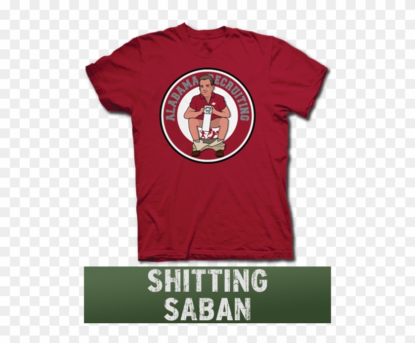 Saban Shitting Players Tee Shirt - T Shirt Clipart #3581081