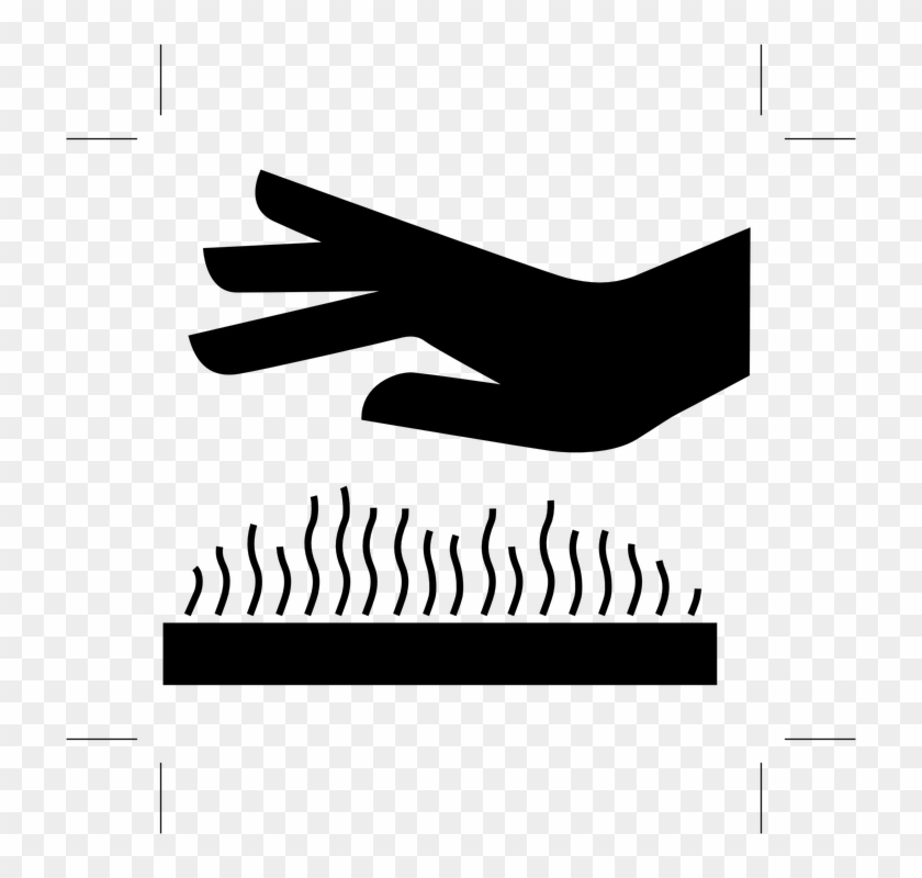 Hot Surface Hot Heat Warm Hand Feel Warning - Hot Surface Clipart - Png Download