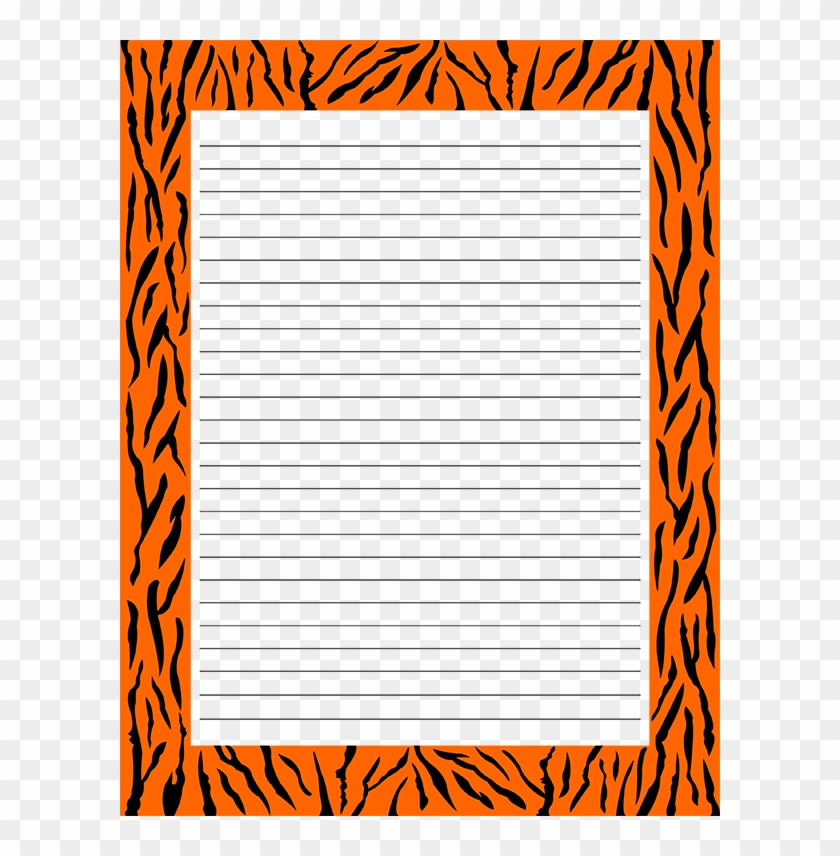 Tiger Print Stationery - Colorfulness Clipart #3581471