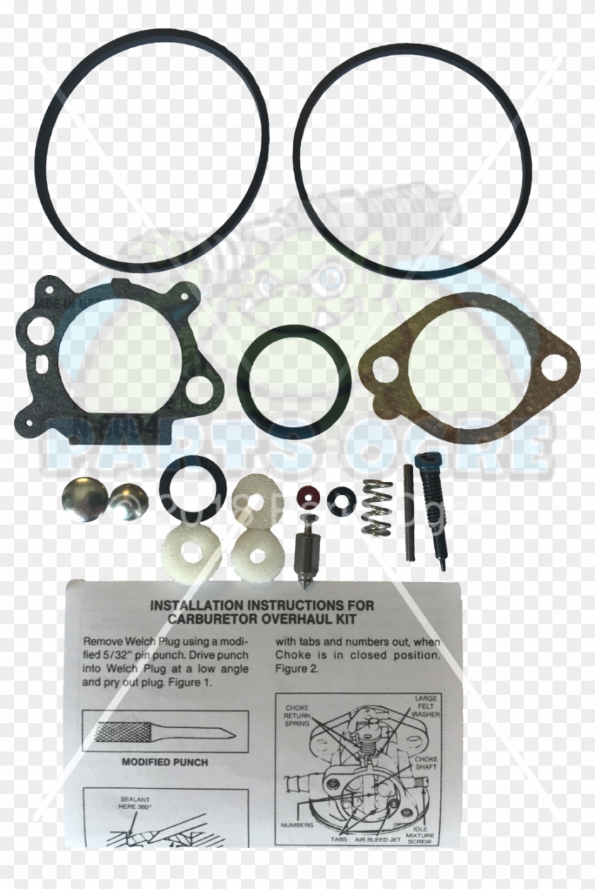 Briggs And Stratton Carburetor Overhaul Kit - Circle Clipart