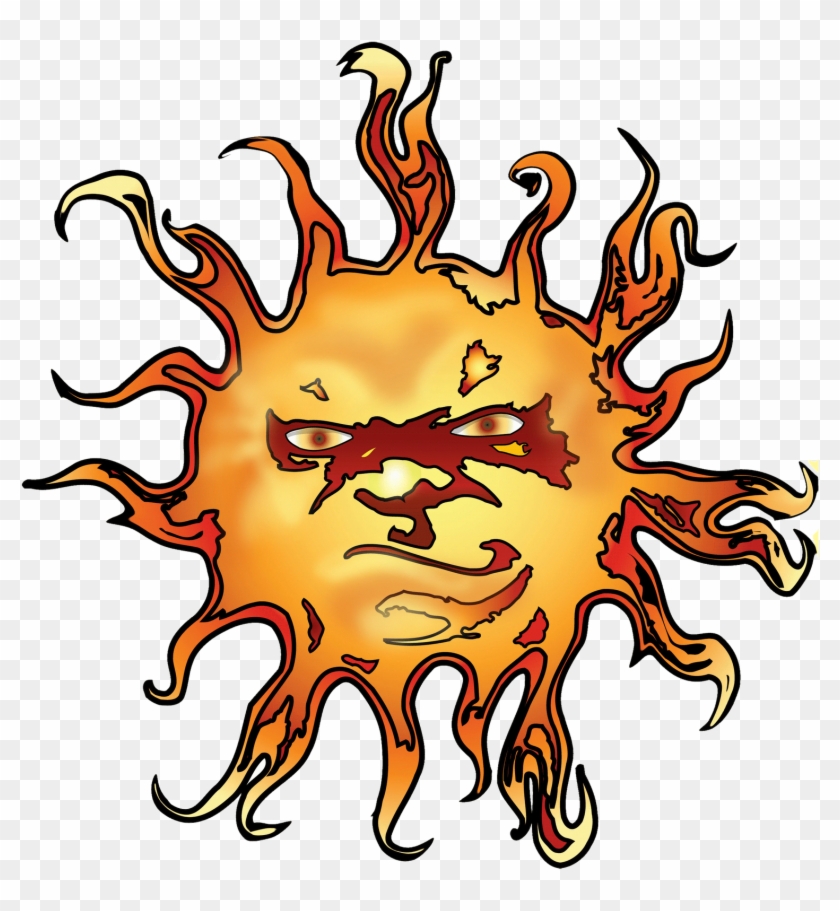 Hot And Humid Png - Hot Sun Clipart