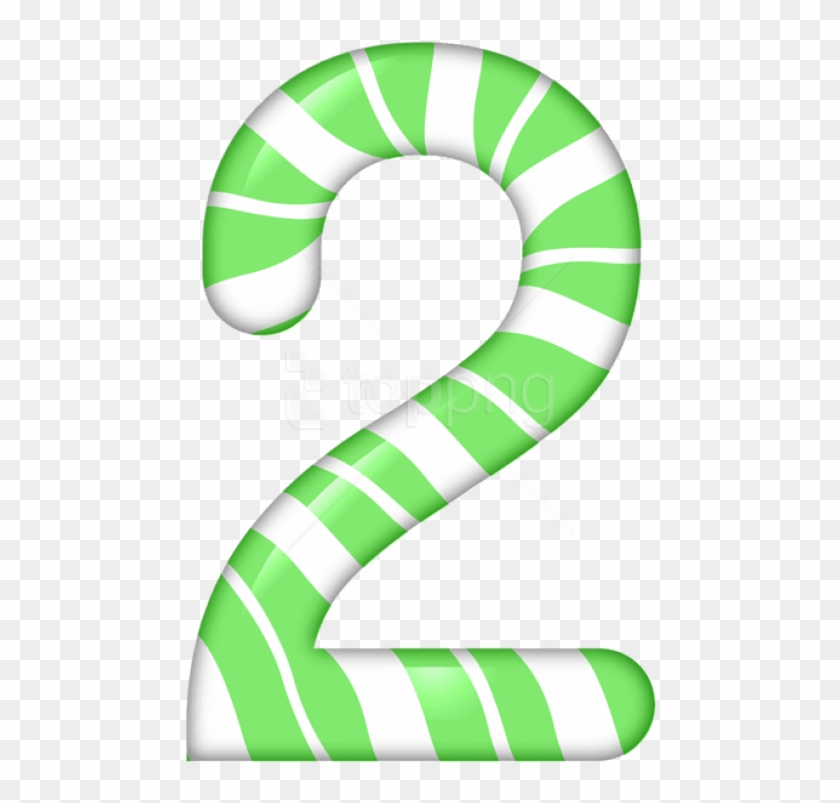 Download Number Two Candy Style Clipart Png Photo - Candy Numbers Png Transparent Png