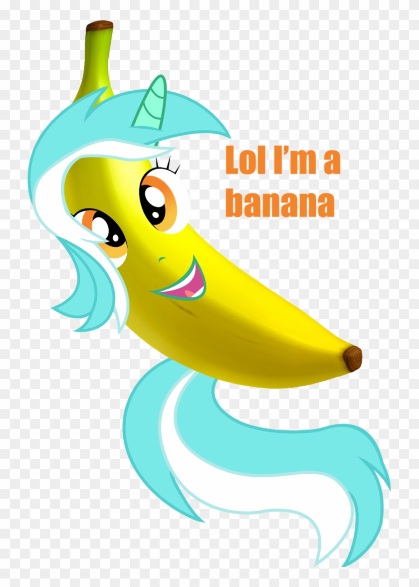 Banana, Im A Banana, Lyra Heartstrings, Safe, Wat - Pony Banana Clipart