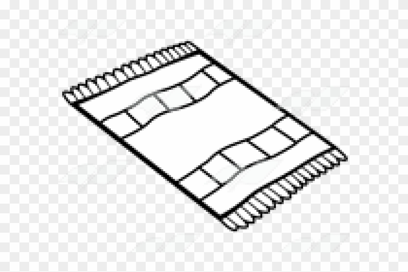 Rug Clip Art Black And White - Png Download